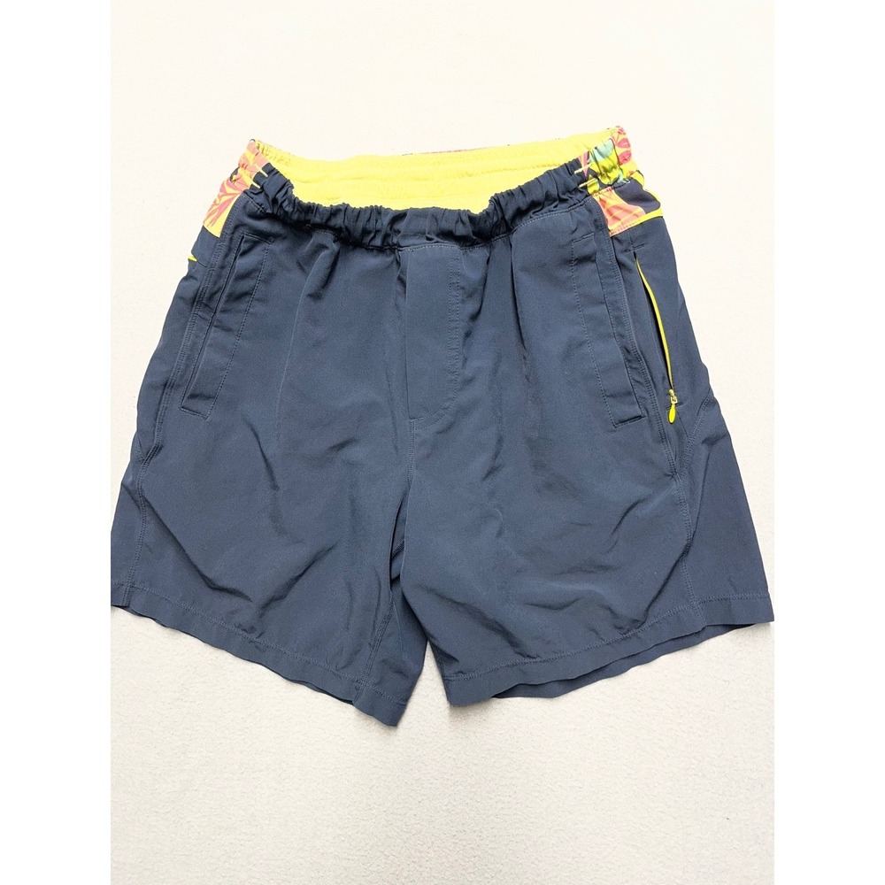 Birddogs Mens Classic Gym Shorts Navy Blue Lined Tropical Toucan Size M Medium